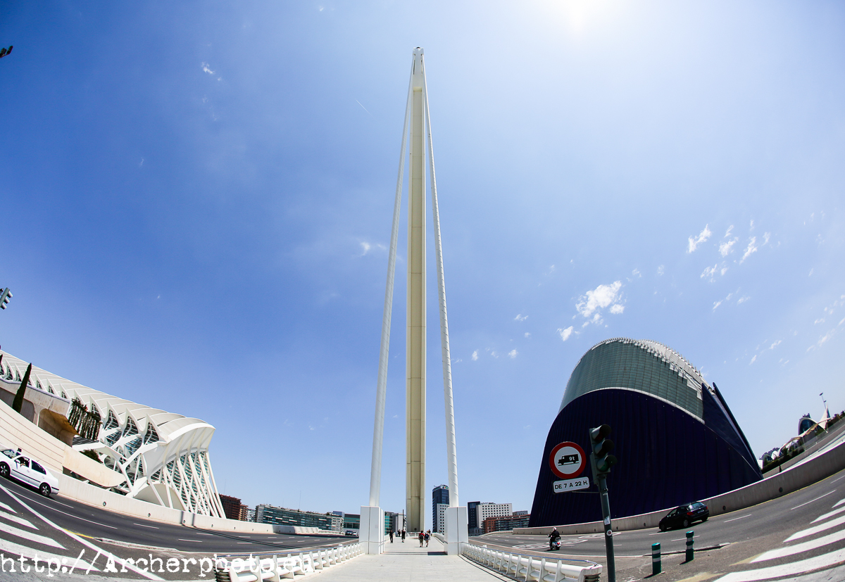 L'Assut d'Or y el Ágora, Ciudad de las Artes y las Ciencias de Valencia. Foto: Archerphoto